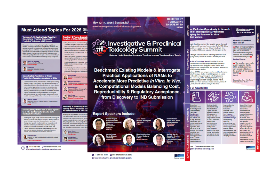 Most recent brochure for the Investigative & Preclinical Toxicology Summit